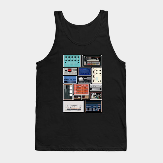 Drum Machine Ensemble Tank Top by Atomic Malibu